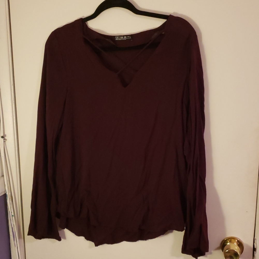 Long sleeve blouse